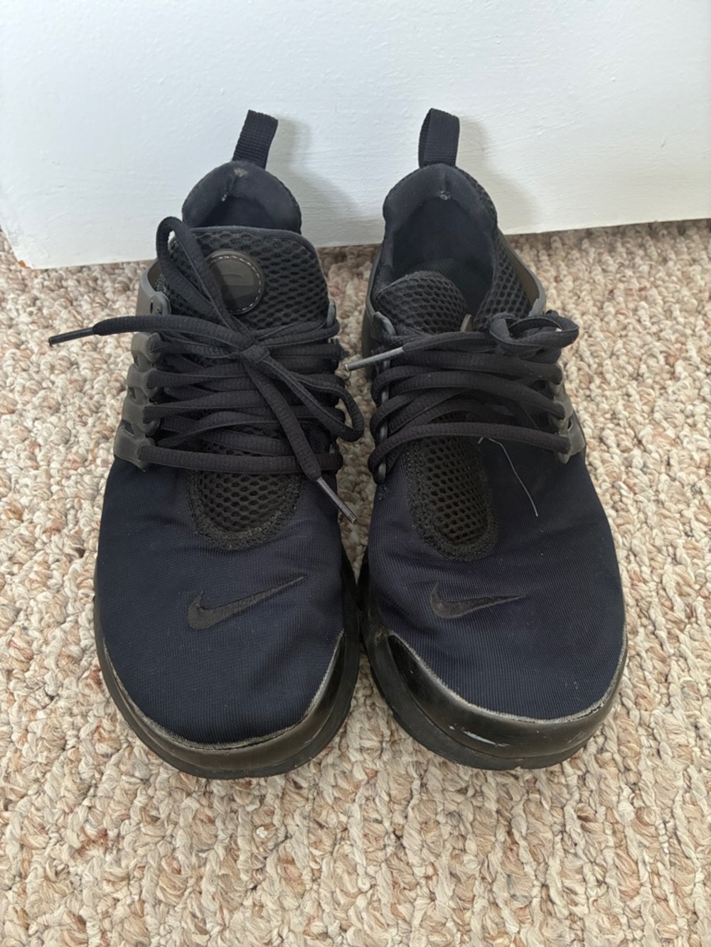Nike Kids Black Lace-Up Athletic Sneakers